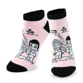 Love Is Valentine's Day Hearts and Love Women's Cotton No Show Socks 3-Pair